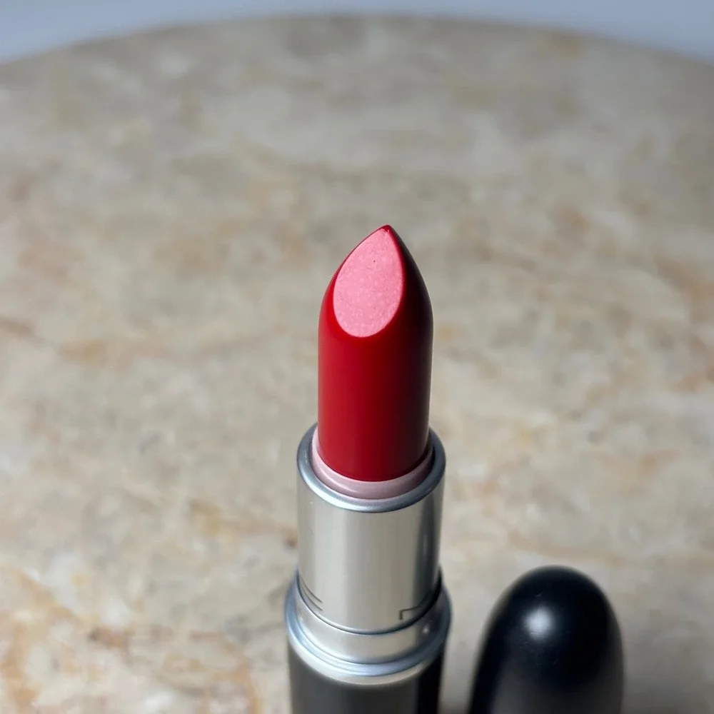 MAC Matte Lipstick Kinky A84 Full Size Red Classic Bold Lip Makeup